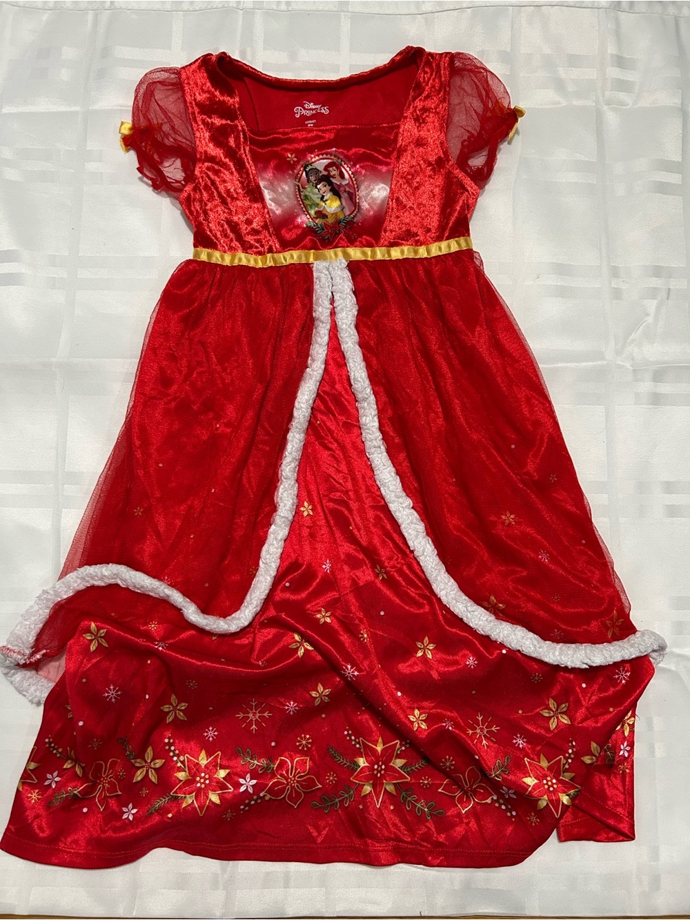 Disney Red and Gold Princess Holiday Dress-Up Costume